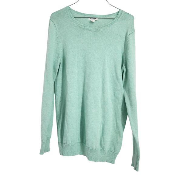 Old Navy Mint Green Long Sleeve Knit Sweater Womens Size Large L - Picture 1 of 3